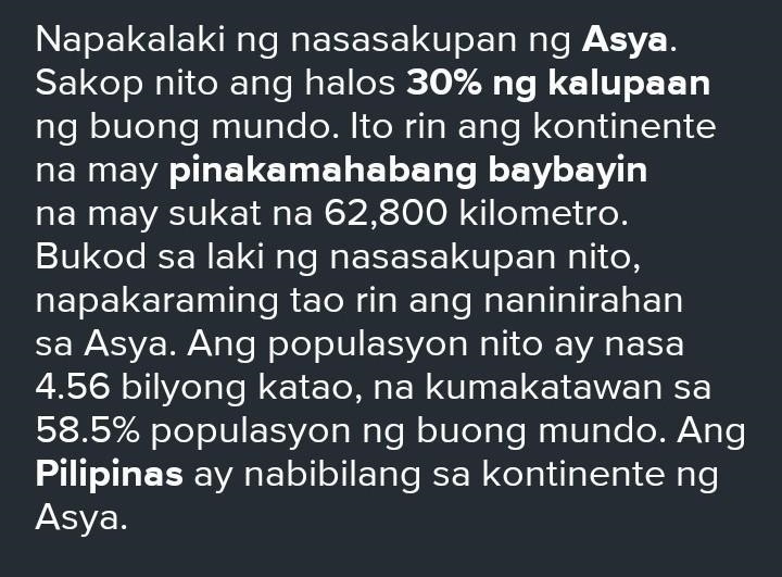 Magbigay ng maikling pagpapaliwanag hinggil sa konsepto ng asia-example-1