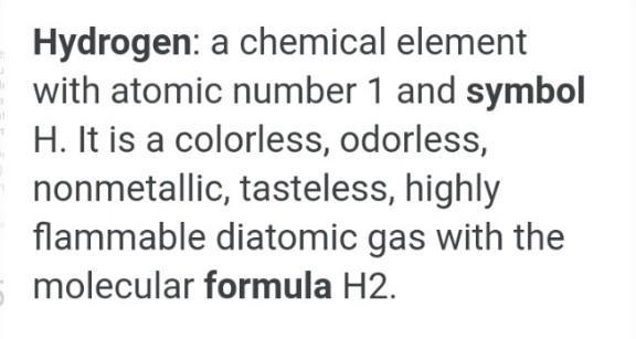 The formula and symbol of hydrogen is the same?​-example-1