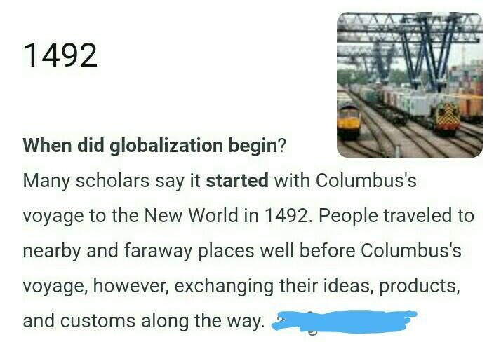 When did globalisation start​-example-1