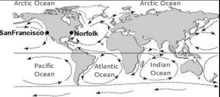 PLEASE ANSWER IT'S A BIG THING PLEASE HELP ME- Study the following ocean currents-example-1