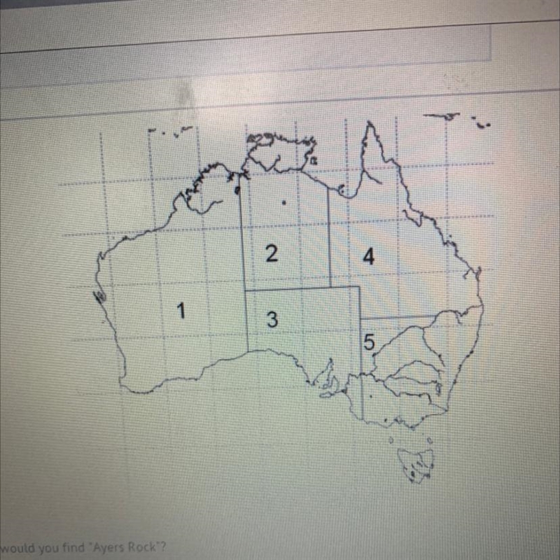 In which region would you find "Ayers Rock"?-example-1