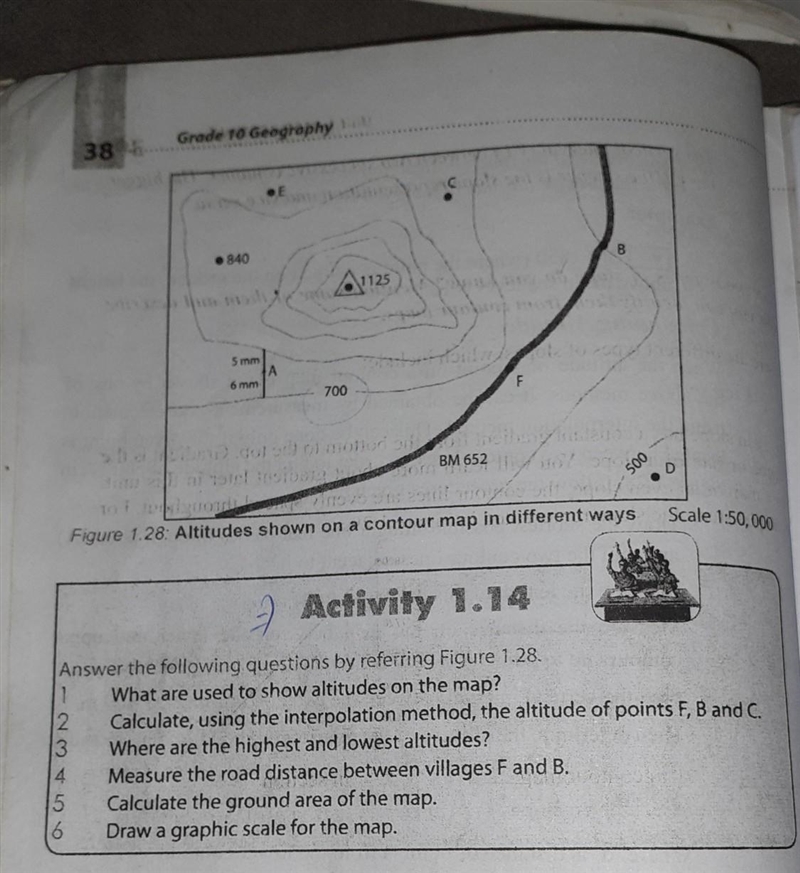 Calculate the ground area of the map.​-example-1