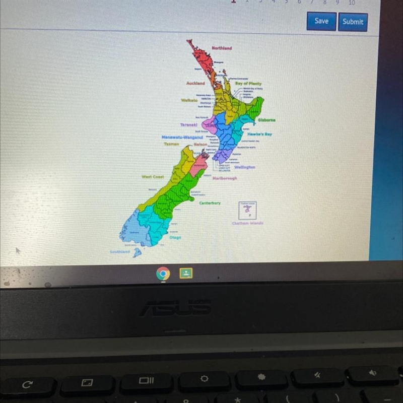 This map of New Zealand indicates sixteen regions created by the authority of the-example-1