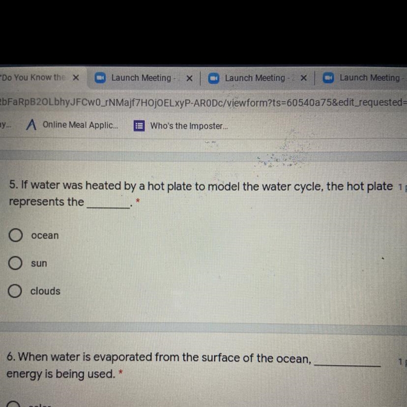 If water was heated by hot plate tomorrow the water cycle the hotplate represents-example-1