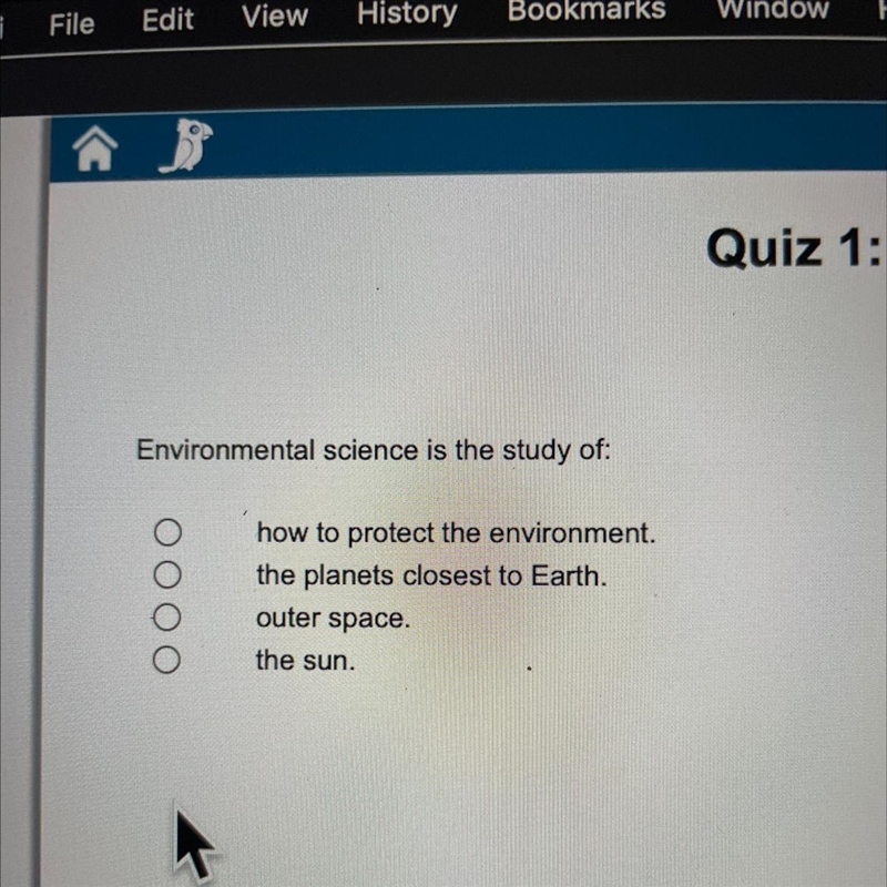 Environmental science is the study of?-example-1