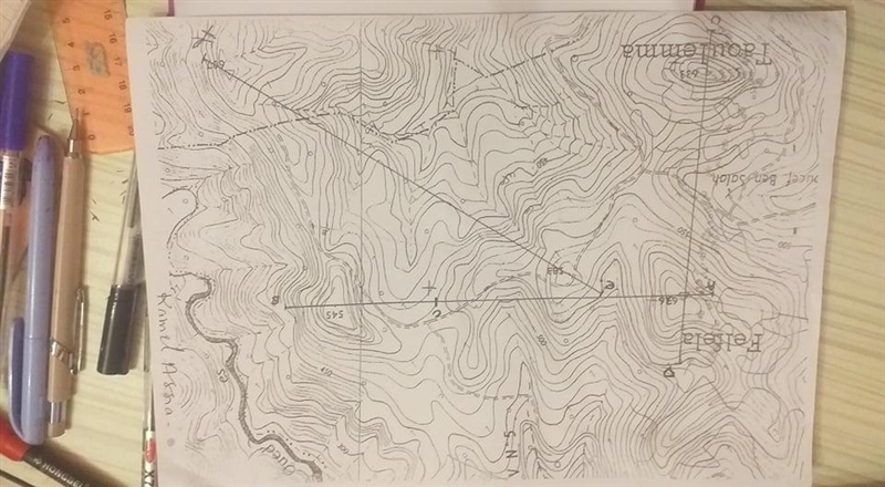 Help me please carte topographic (e and f)-example-1