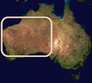 Which of Australia’s physical features is circled on the map above? A. the Central-example-1