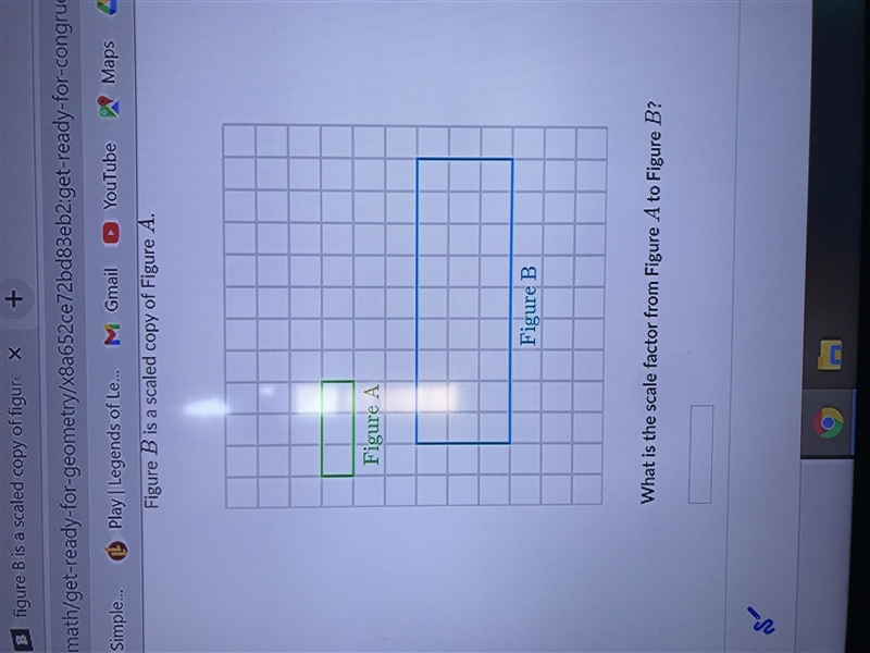 What is the scale factor from figure A to figure B?-example-1