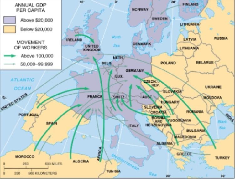 From where are migrant workers coming (regionalize)?-example-1