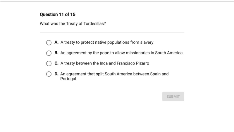 What was the Treaty of Tordesillas-example-1