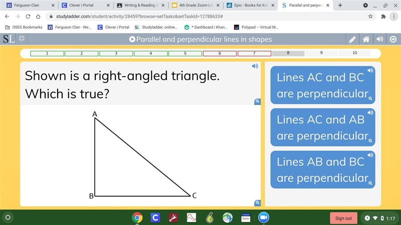 Shown is a right-angled triangle. Which is true?-example-1