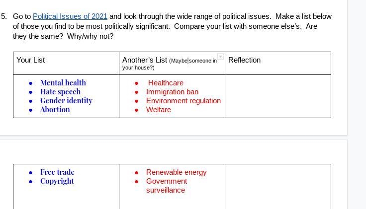 Political Issues of 2021-example-1