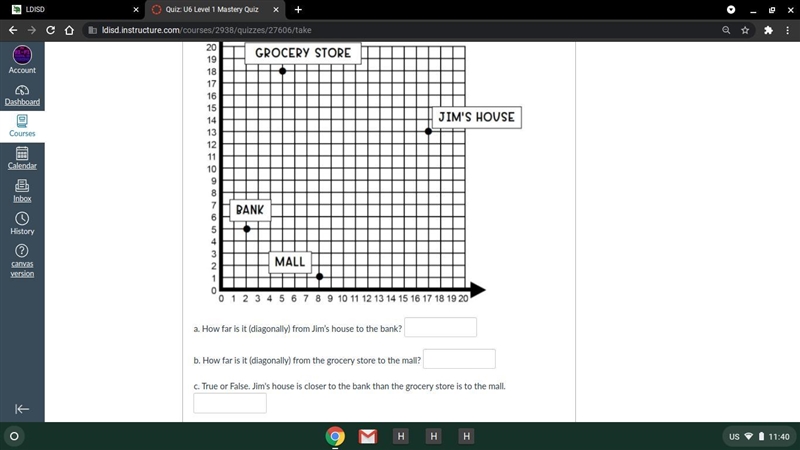 Use the graph to answer the following. Round to the tenths place, if needed.-example-1