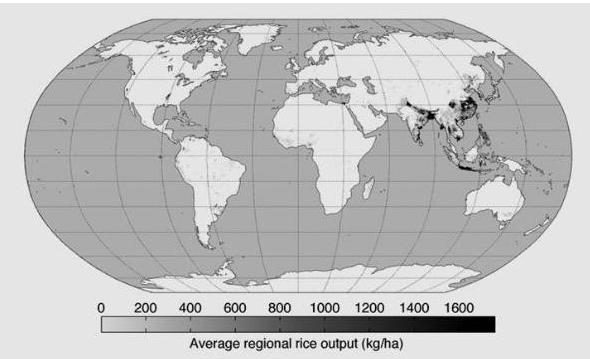 Which choice or choices BEST explains how this map relates to the Green Revolution-example-1