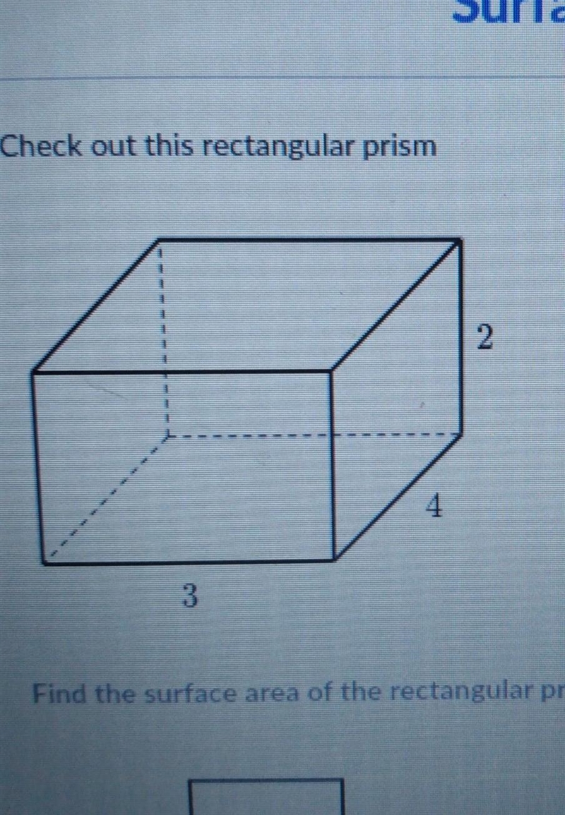 Surface area using nets Check out this rectangular prism 2 1 1 1 . 3 . 1 1 4 3​-example-1