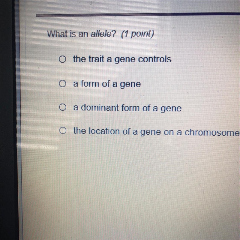 What is an allele A B C or d-example-1