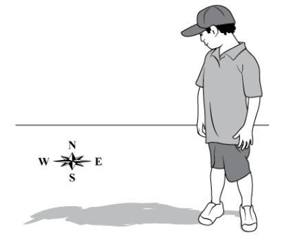 Identify whether the Sun is to the north, south, east, or west of Jason, using the-example-1