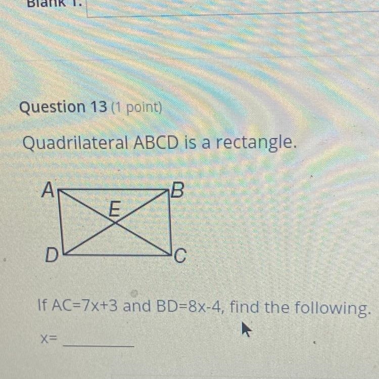 If AC=7x+3 and BD=8x-4,-example-1