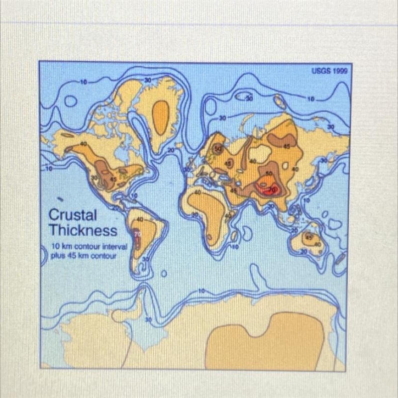 Mohorovicic was able to use his discovery to study thickness variations of the crust-example-1