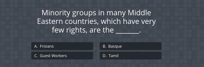 Minority groups in many middle eastern...-example-1