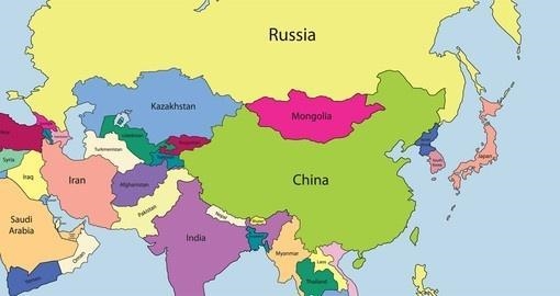 On the map above, country 2 is __________ and country 7 is __________. A. China . . . Mongolia-example-1