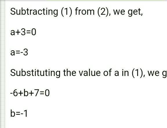 x³+ax²+bx+6 has (x-2) as factor and leaves remainder 3 when divided by (x-3), find-example-2