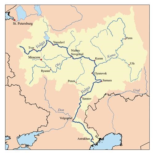 What is the longest river in europe and russia’s most important waterway?-example-1