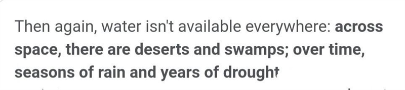 Why is water not found everywhere?-example-1