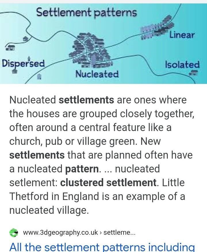 Define clustered settlement pattern-example-1