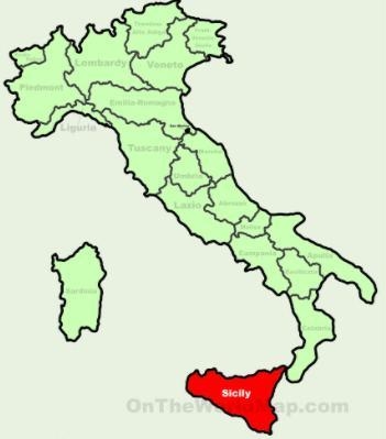 NEED HELP WITH EUROPEAN GEOGRAPHY True or False: Sicily is located southwest of Italy-example-1