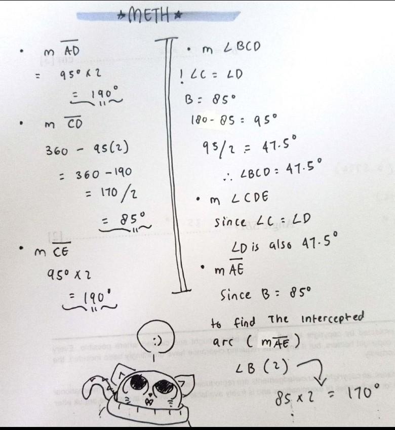 SHORT ANSWER Question 9 Given centerB with m Find the following measurements: MAD-example-1