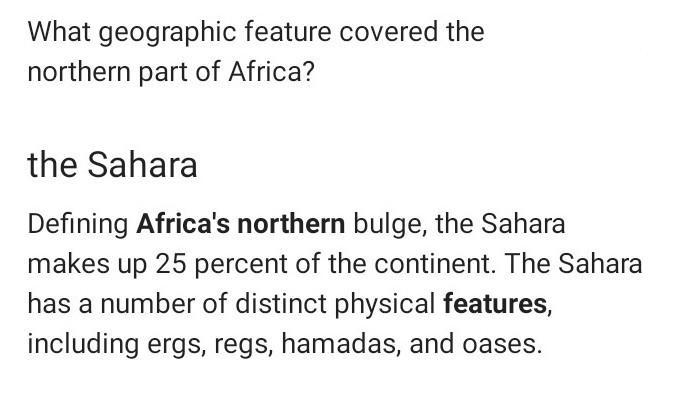 Which physical geographic feature has created a north/south division in the settlement-example-1