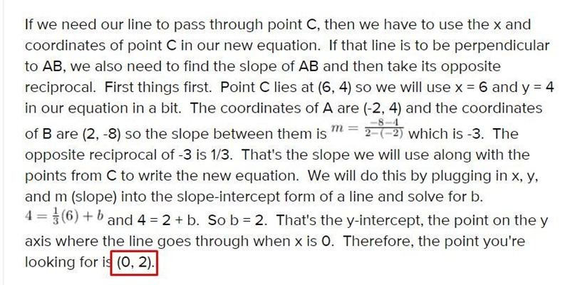 On a coordinate plane, line A B goes through (negative 2, 4) and (2, negative 8). Point-example-2