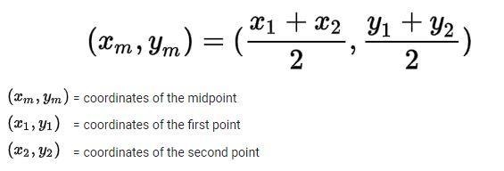 What is the mid-point of the segment (3, 7) and (2, -1)-example-1