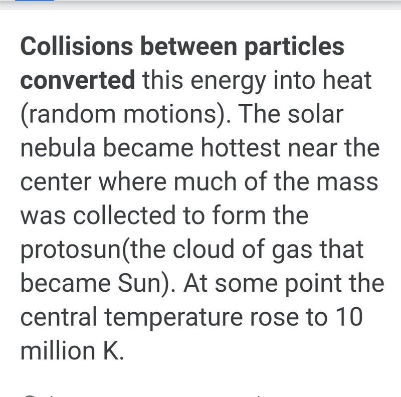 Why was heat produced at the formation of the solar system?-example-1