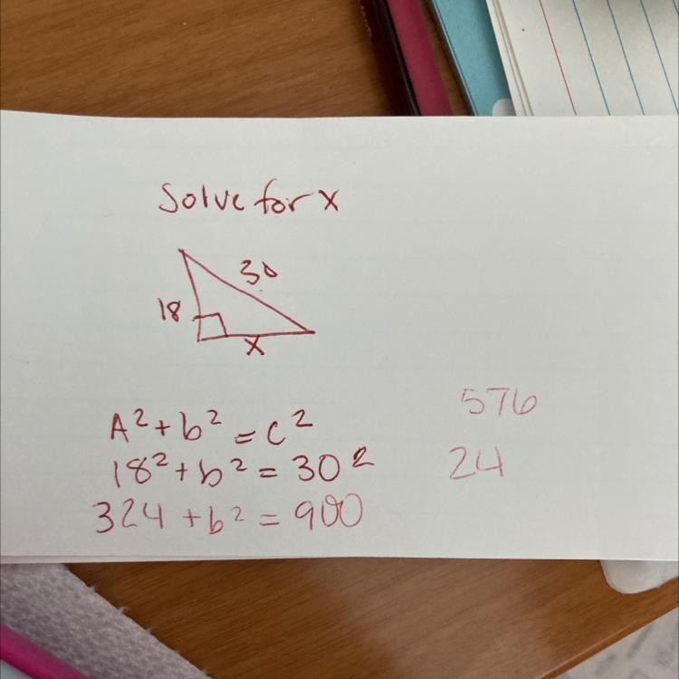 Find the value of x x= 30 18-example-1