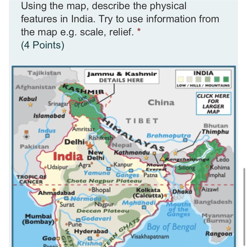 Physical features of india-example-1