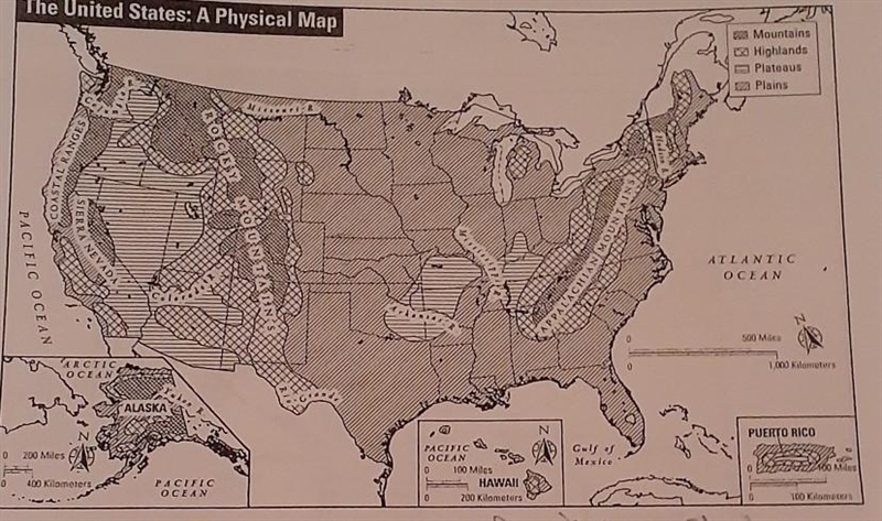 Based on the map, in which direction would you expect each of the following rivers-example-1