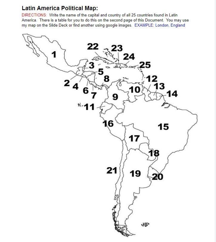 PLEASE HELLP!!!!! DIRECTIONS: Write the name of the capital and country of all 25 countries-example-1