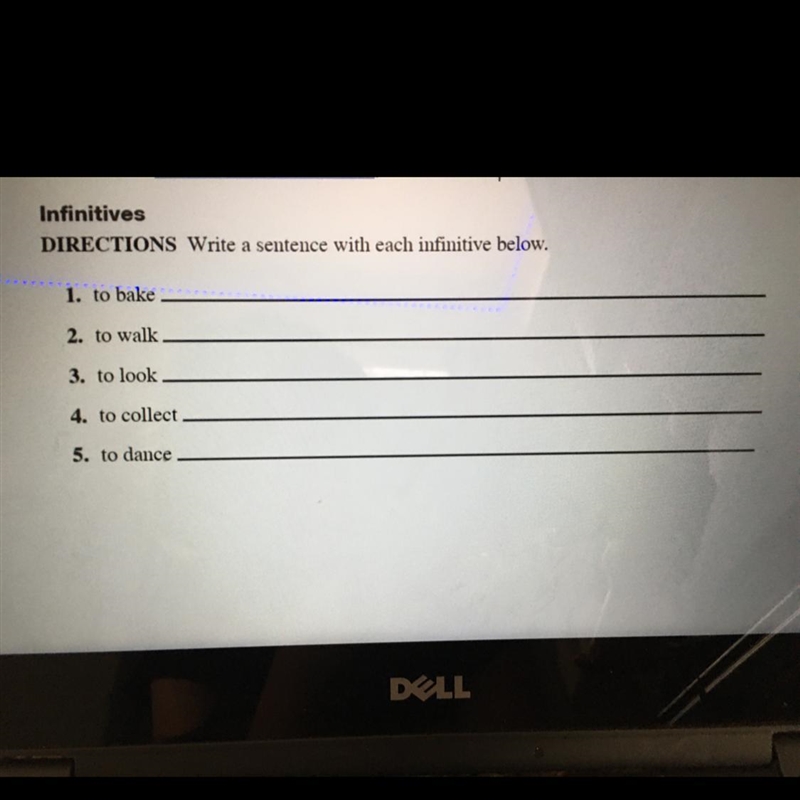 Someone plz help me find all of the sentence in a (infinitives) ways plz-example-1