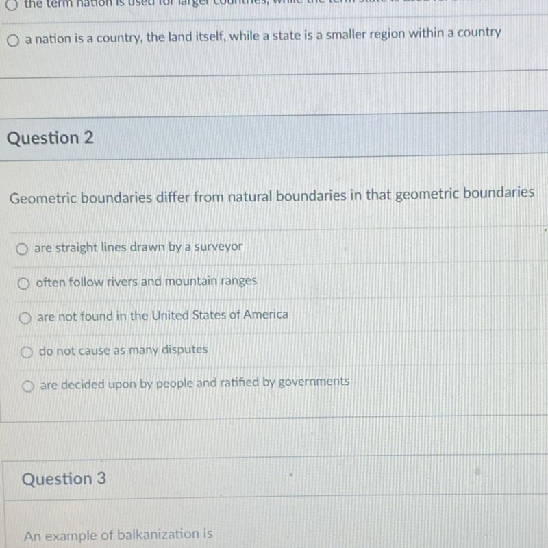 PLEASE HELP ASAP Geometric boundaries differ from natural boundaries in that geometric-example-1