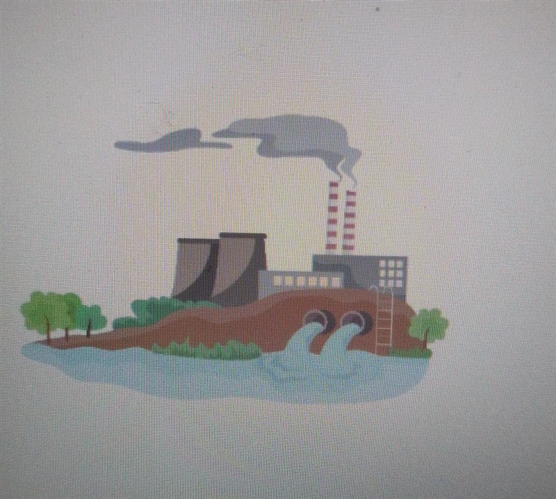 How are humans contributing to the pollution of this lake? A. Toxic chemicals are-example-1