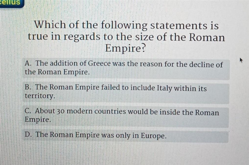 Please help me with the geography of Rome​-example-1