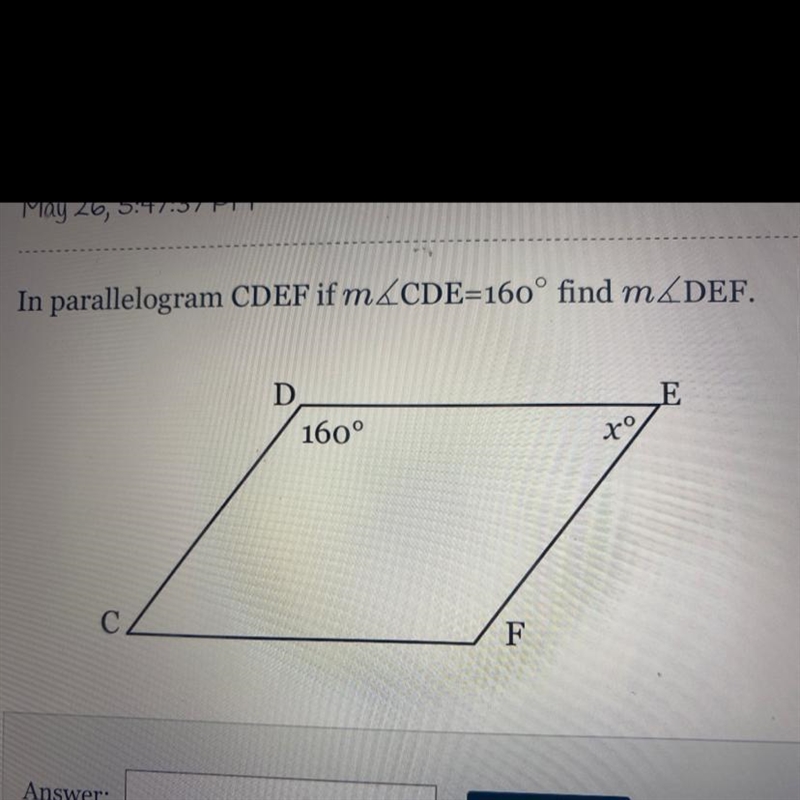 In parallelogram CDEF if m-example-1