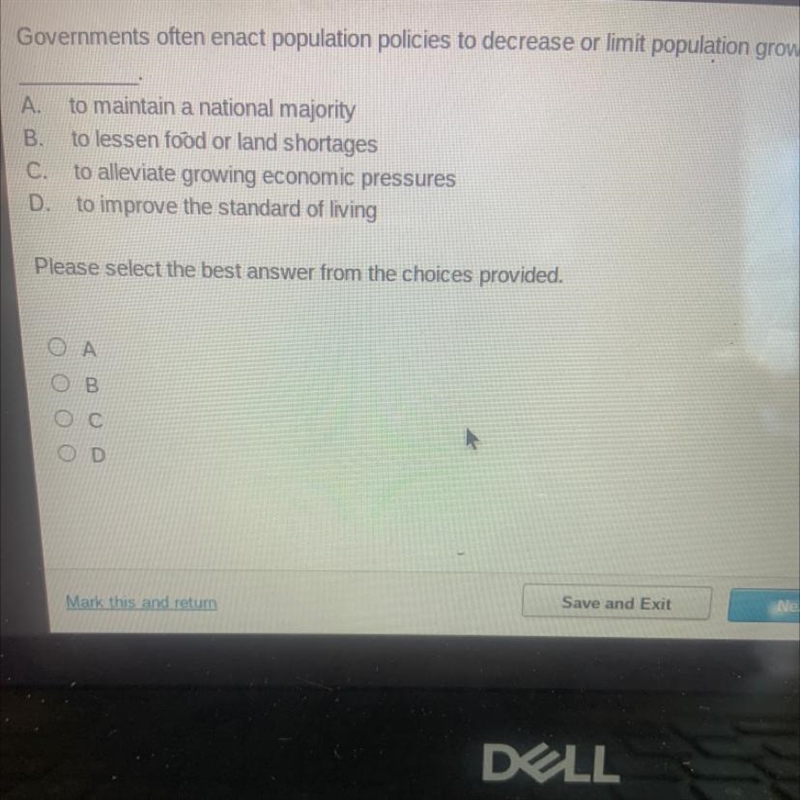 Governments often enact population policies to decrease or limit population growth-example-1