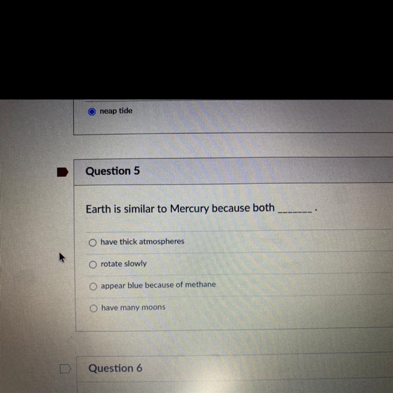 How is earth similar to mercury-example-1