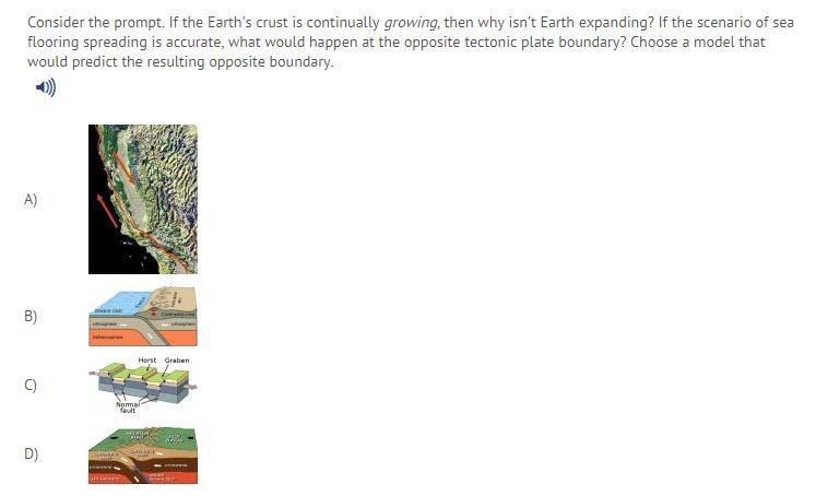 (Earth Science) Consider the prompt. If the Earth's crust is continually growing, then-example-2