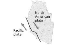 Scientists are studying the famous plate boundary shown below. When Phenomenon (Big-example-1