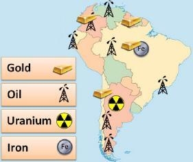 Analyze the map below and answer the question that follows. A resource map of South-example-1