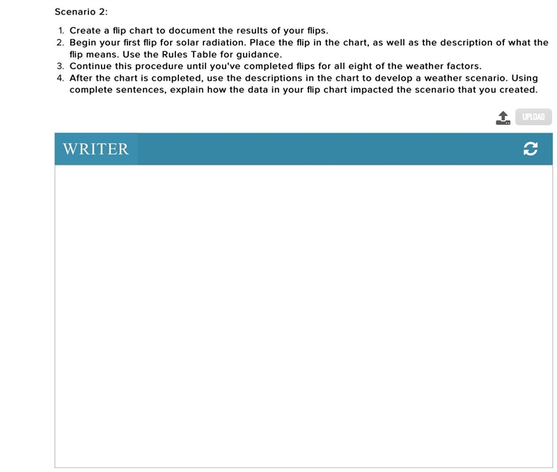 I need help making weather scenarios also the first on is an example.-example-4